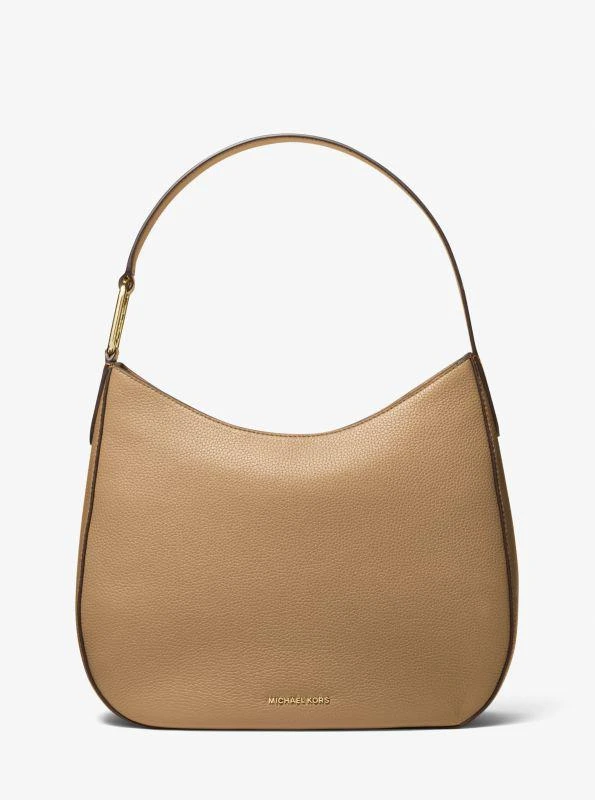 Michael Kors Kensington Large Pebbled Leather Hobo Shoulder Bag 1