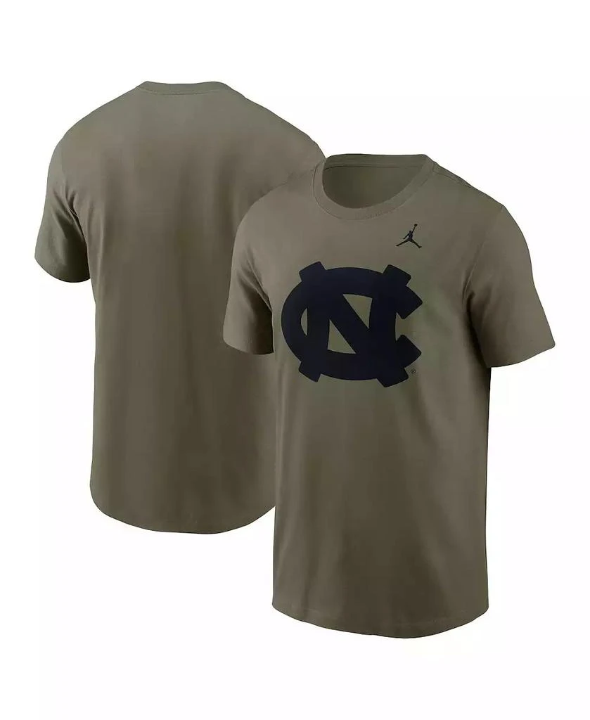 Jordan Men's Olive North Carolina Tar Heels 2024 Military Appreciation Tonal Logo Performance T-Shirt 1