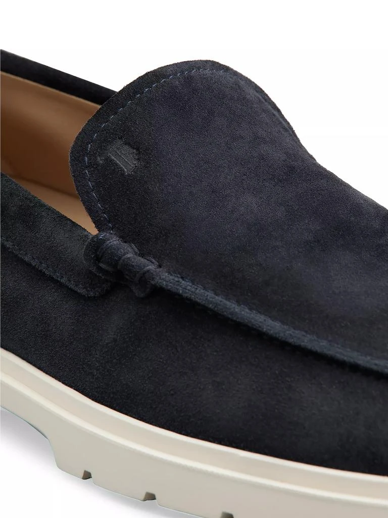 Tod's Logo-Stamped Suede Loafers 5