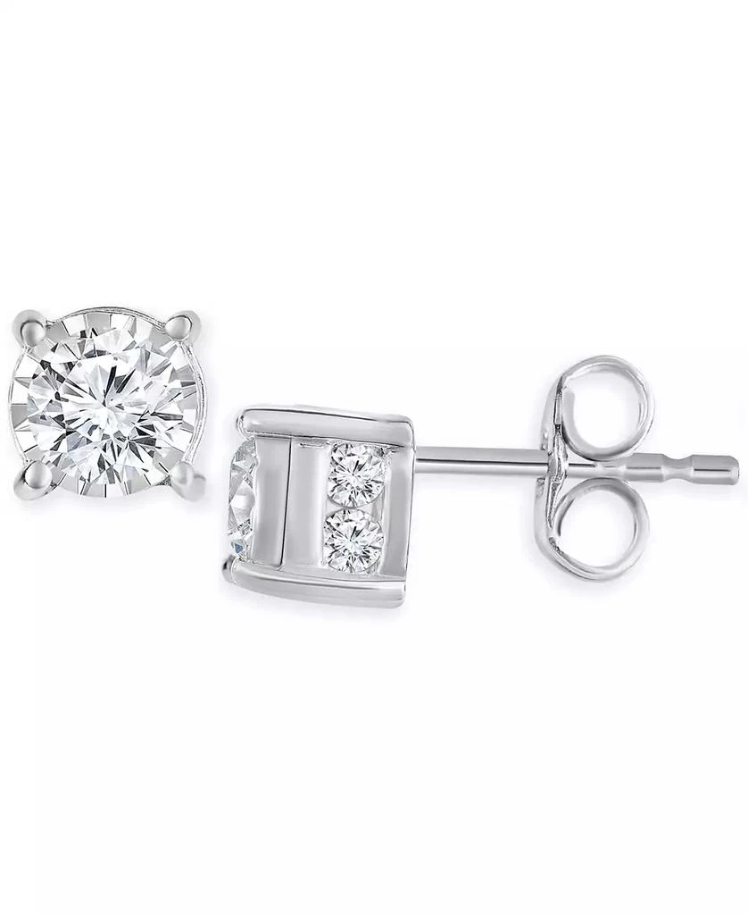 TruMiracle TruMiracle® Diamond Stud Earrings (3/4 ct. t.w.) in 14k White, Yellow or Rose Gold 1