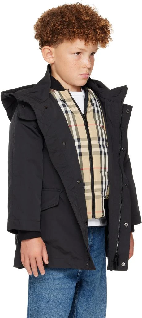 Burberry Kids Black 
Beige Jacket 
Down Jacket Set 2