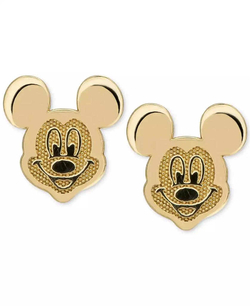 Disney Children's Mickey Mouse Head Stud Earrings in 14k Gold 1