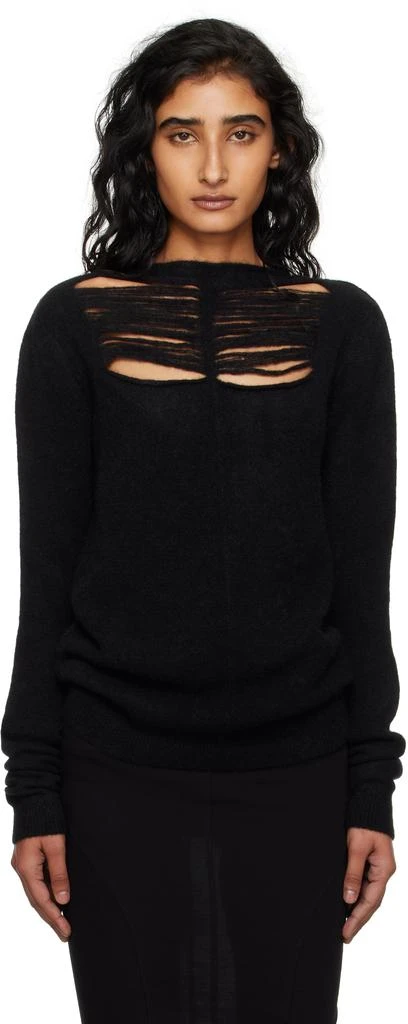 Rick Owens Black Concordians LS Sweater 1