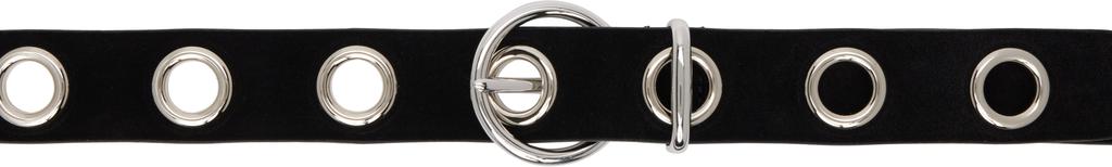 Andersons Black Casual Suede Leather Belt