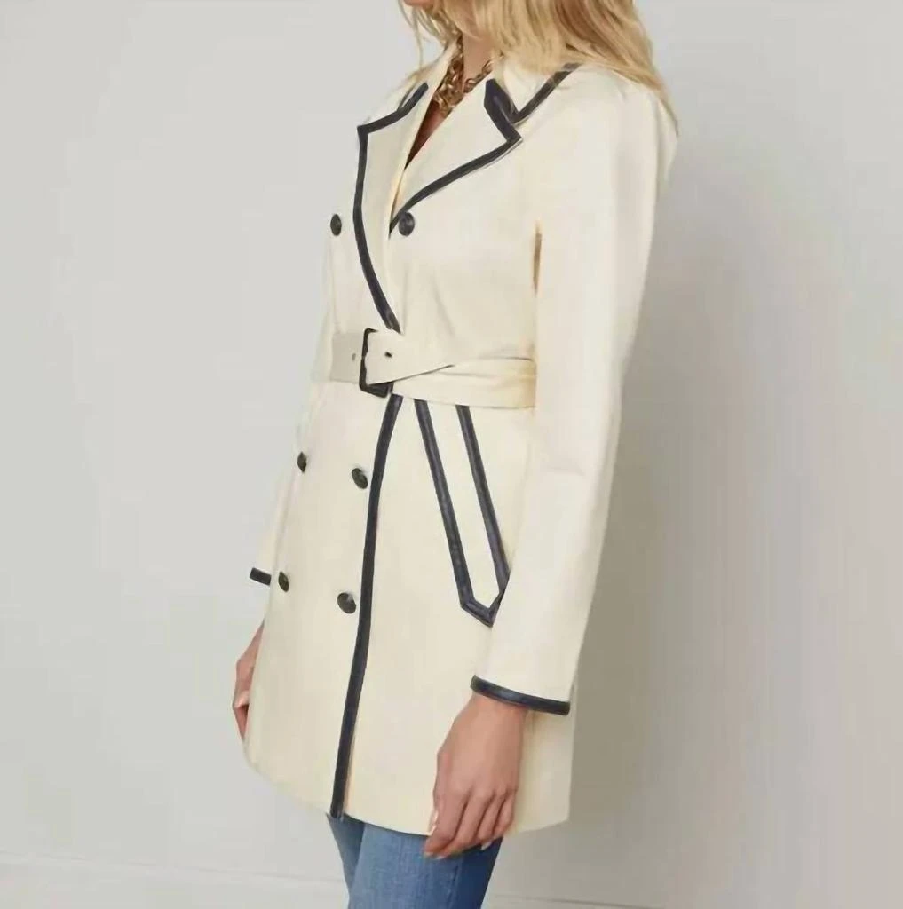 L
Agence L
Agence - Toru Leather Trim Trench Coat 2