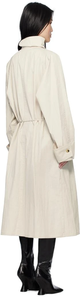 LE17SEPTEMBRE Off-White Cowl Neck Long Coat 3