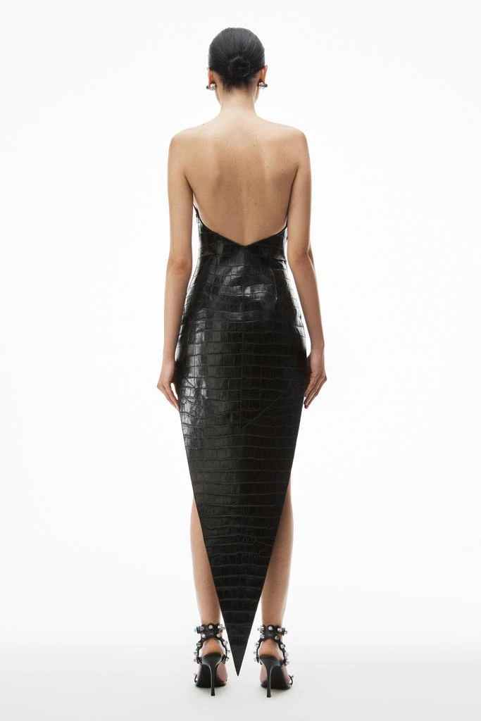 pointed midi dress in croc-embossed leather  On Sale Now with Up to 70%  Off | Discover Exclusive Deals & Savings at BeyondStyle  Authentic  Alexander Wang mini|midi|women|dress|croc-embossed|leather|in|pointed| dresses with Limited-Time Discounts, Free