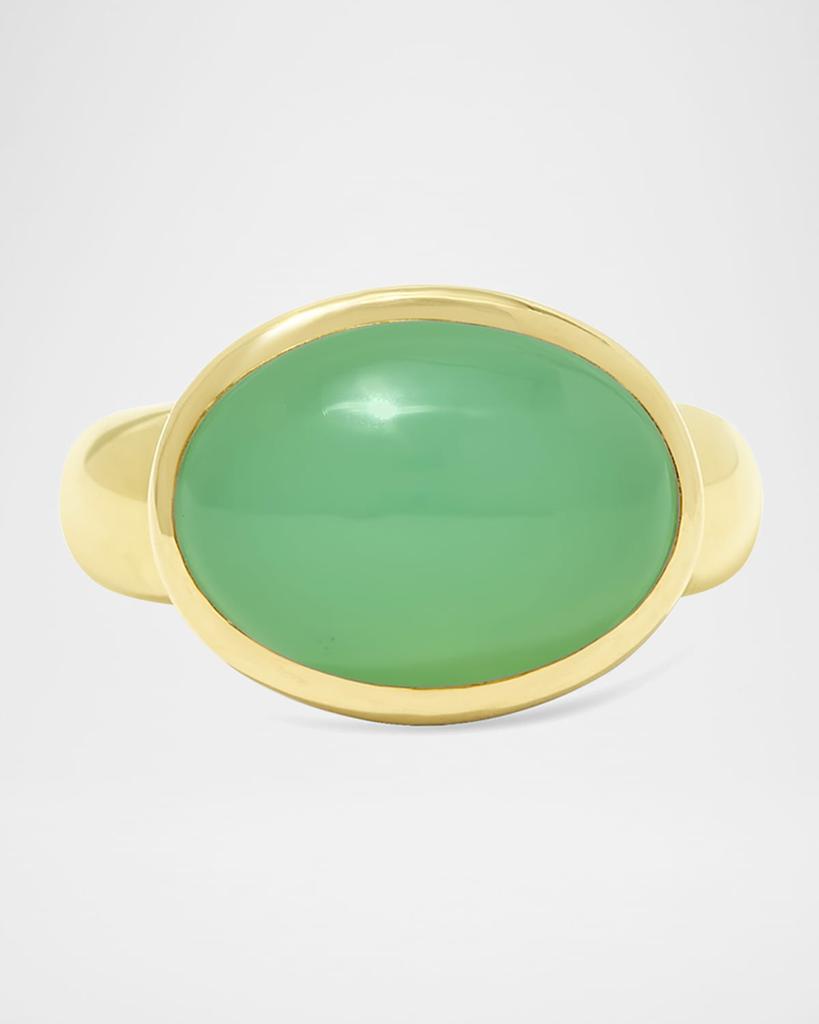 Stevie Wren 18K Yellow Gold Large Cabochon Gumdrop Statement Ring