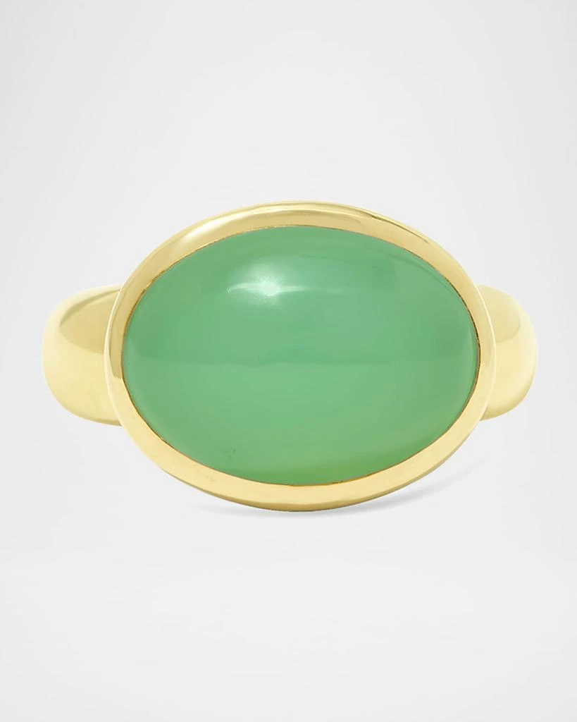 Stevie Wren 18K Yellow Gold Large Cabochon Gumdrop Statement Ring 1