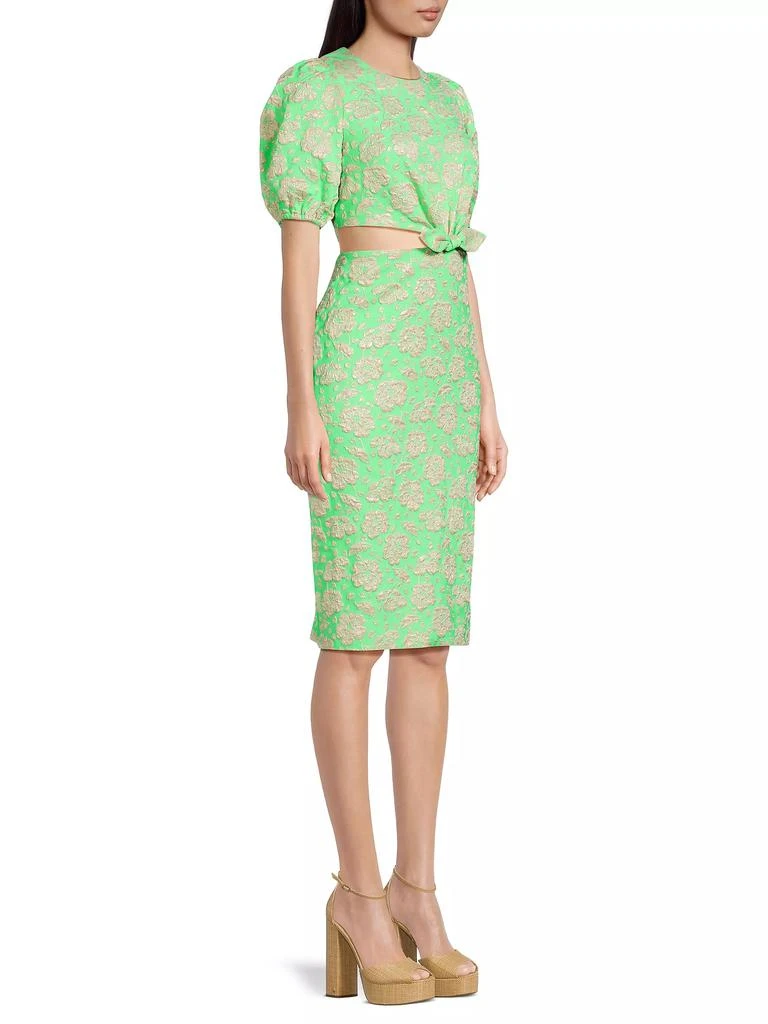 Lilly Pulitzer Melina Jacqaurd Cut-Out Midi-Dress 4
