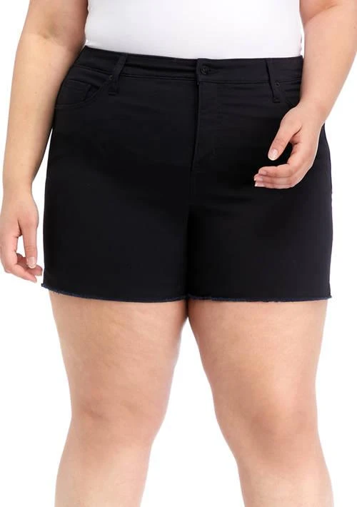 Crown & Ivy™ Ivy Plus Size Curvy Fit Denim Shorts 1