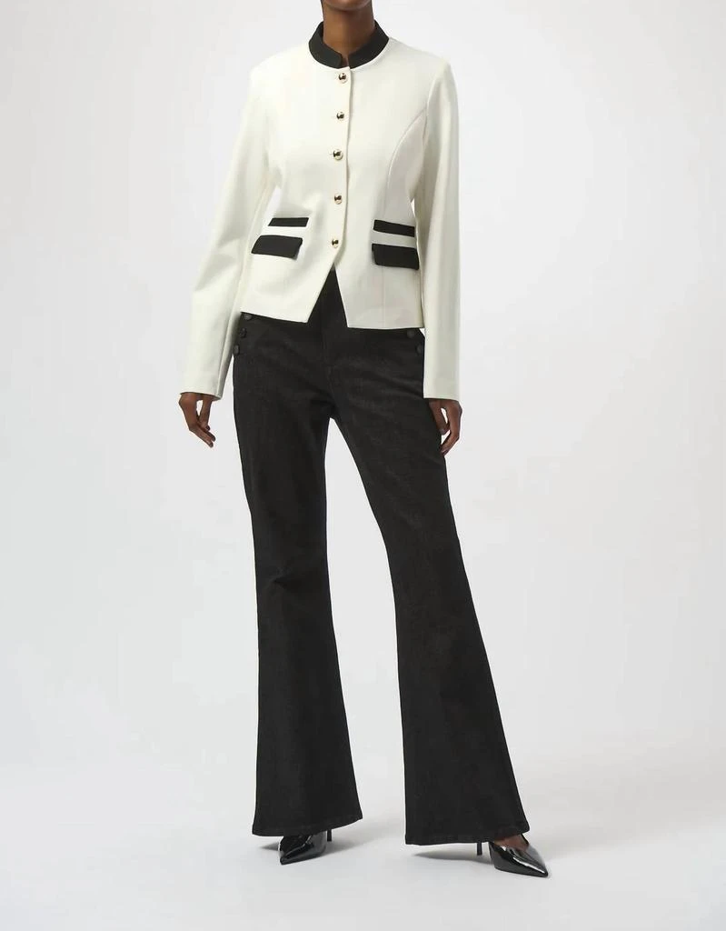 JOSEPH RIBKOFF Joseph Ribkoff - Long Sleeves Mandarin Collar Jacket 3