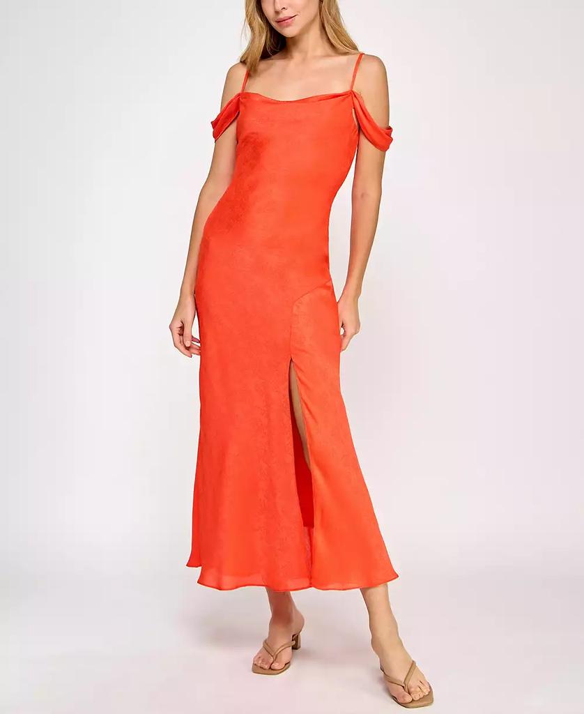 BCX Juniors' Off-The-Shoulder A-Line Dress