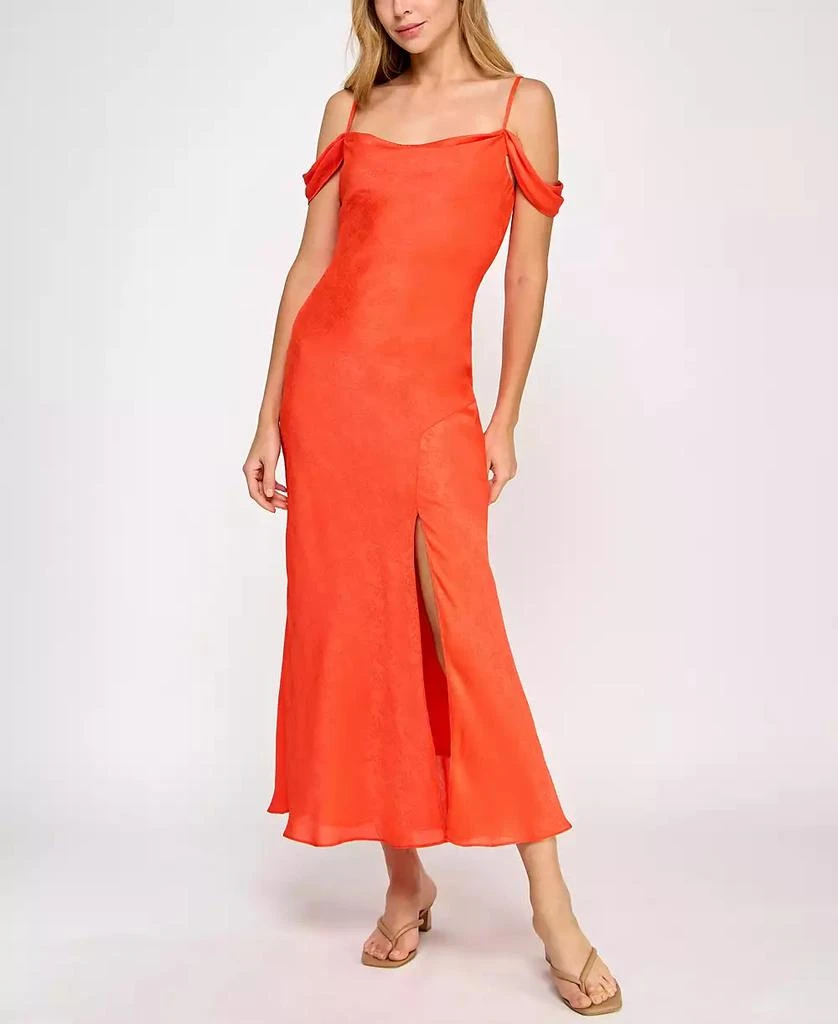 BCX Juniors' Off-The-Shoulder A-Line Dress 1