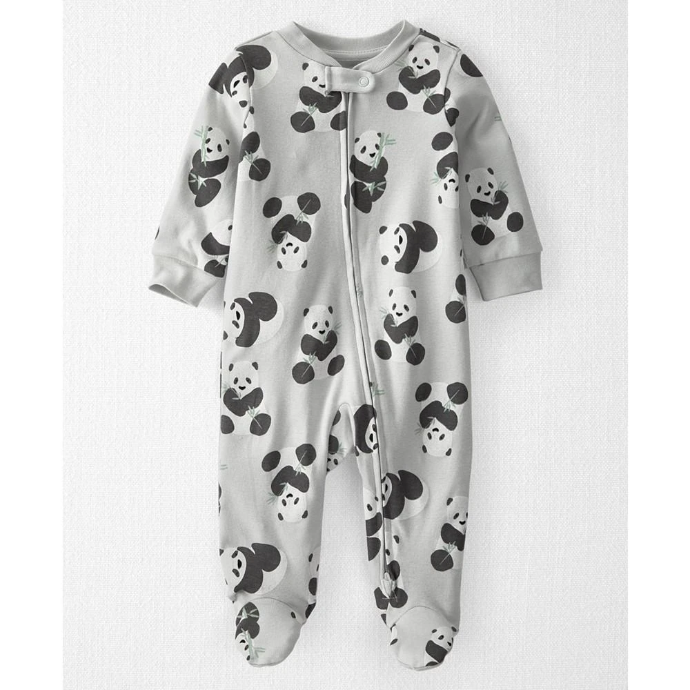 Carter's Baby Boys or Baby Girls Organic Cotton 2-Way-Zip Sleep & Play Footed Coverall 1