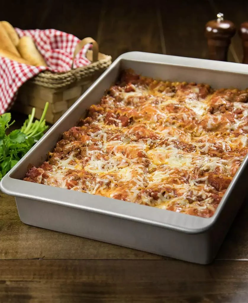 USA Pan Non-Stick Aluminum 13" x 11" Lasagna Pan Lid Set 2