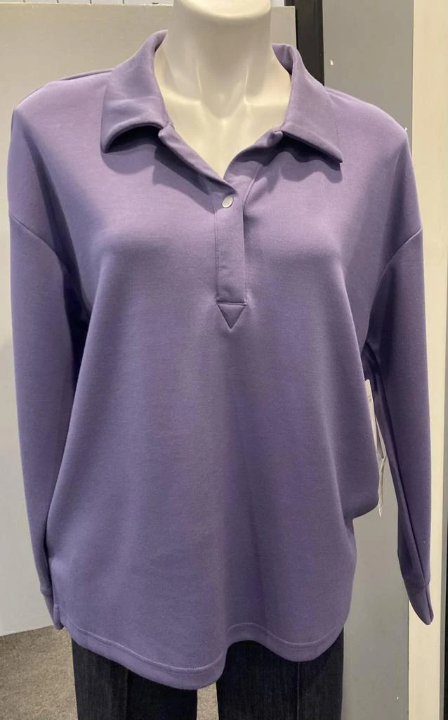 Nanette Lepore Nanette Lepore - Periwinkle long sleeve polo 1