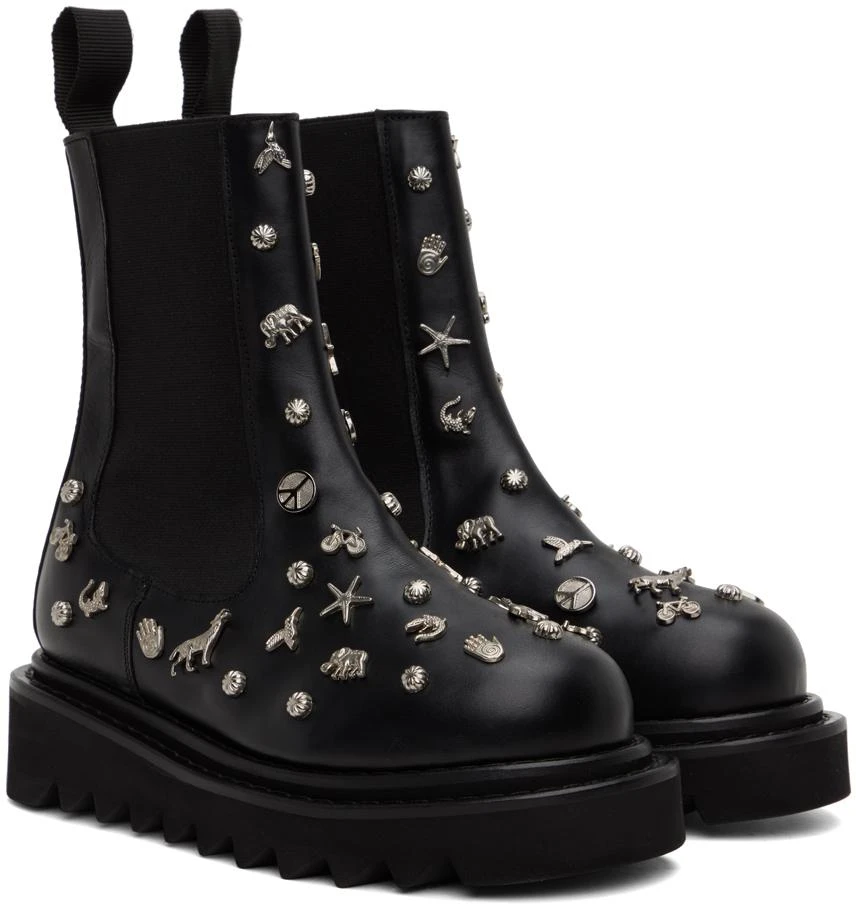 Toga Pulla Black Embellished Boots 4