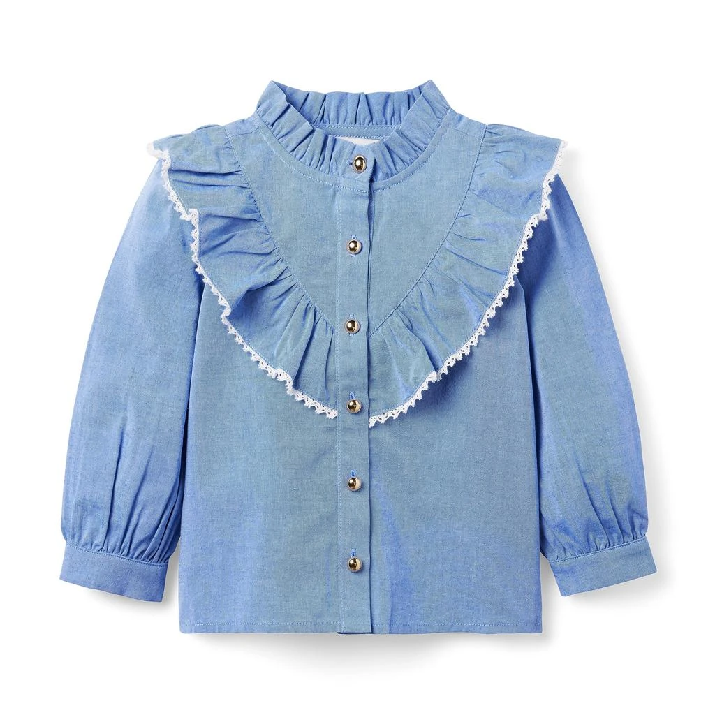 Janie and Jack Chambray Blouse (Toddler/Little Kids/Big Kids) 1