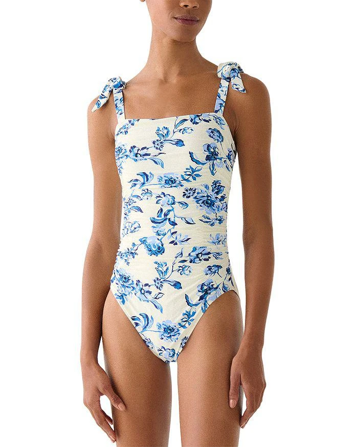 Kate Spade Shirred One Piece Swimsuit 1
