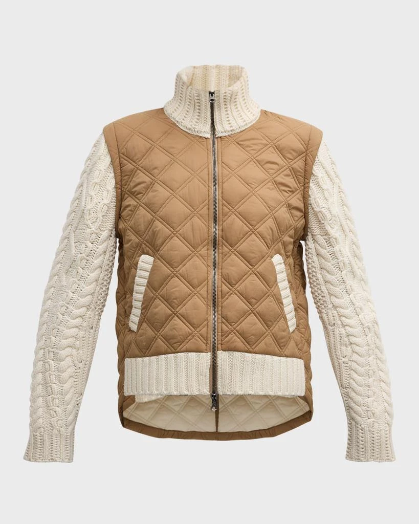 VERONICA BEARD Patra Mixed-Media Jacket 1