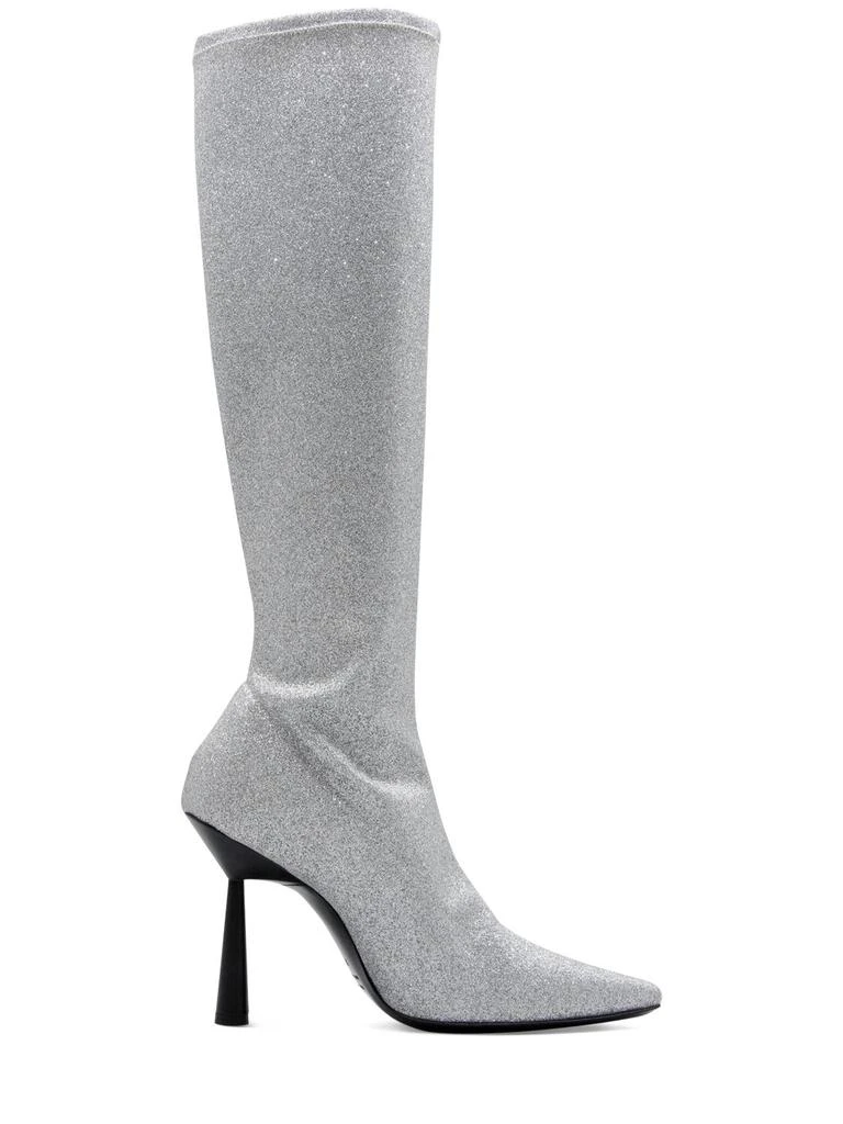 GIA BORGHINI 100mm Rosie 8 Glittered Boots 1