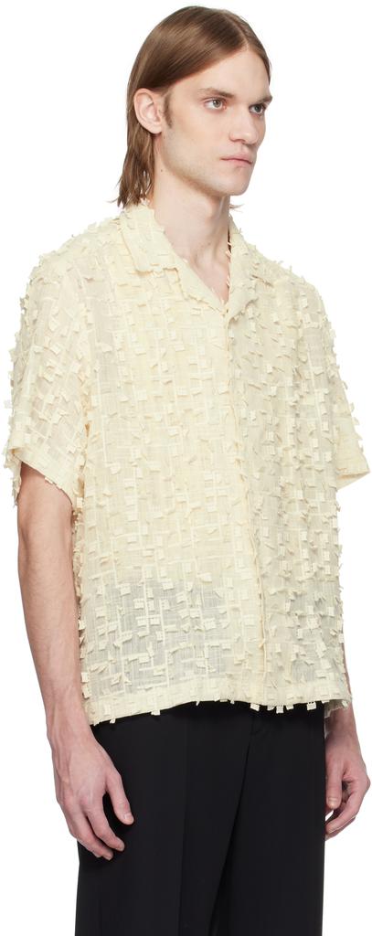 CMMN SWDN Beige Ted Embroidered Shirt