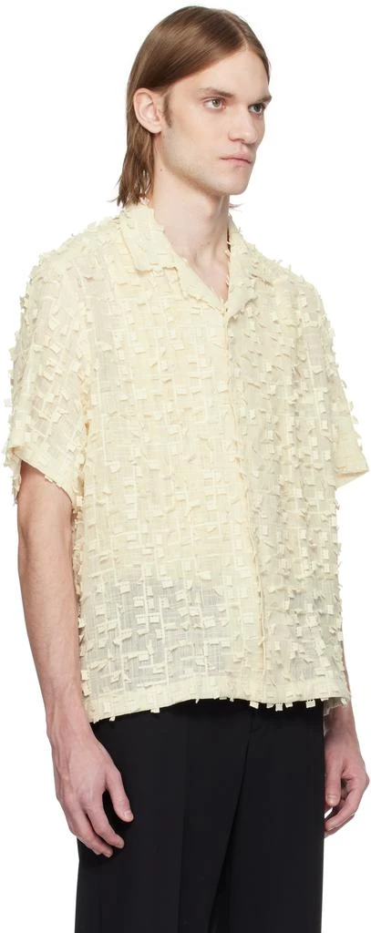 CMMN SWDN Beige Ted Embroidered Shirt 2