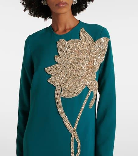 Costarellos Elea embellished crêpe gown 4
