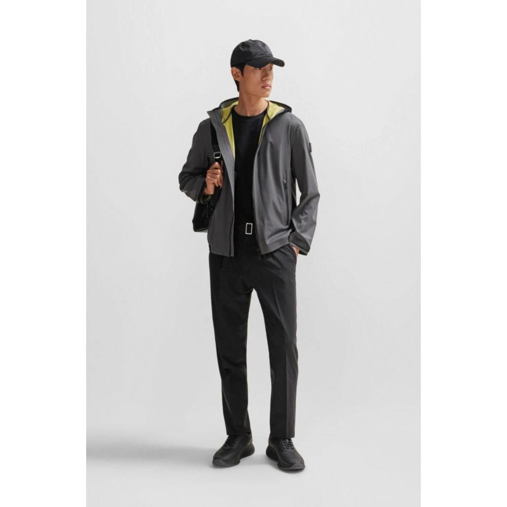 Hugo Boss Water-repellent softshell jacket with logo badge 2