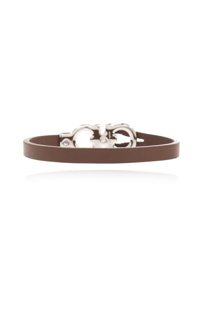 Salvatore Ferragamo Ferragamo Logo-Embossed Double Gancio Bracelet 2