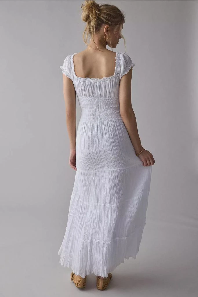Kimchi Blue Kimchi Blue Sienna Cotton Smocked Milkmaid Maxi Dress 3