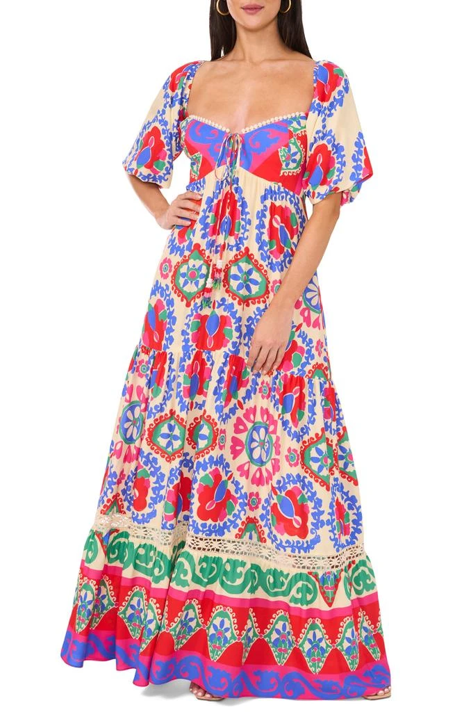 Vince Camuto Print Tiered Maxi Dress 5