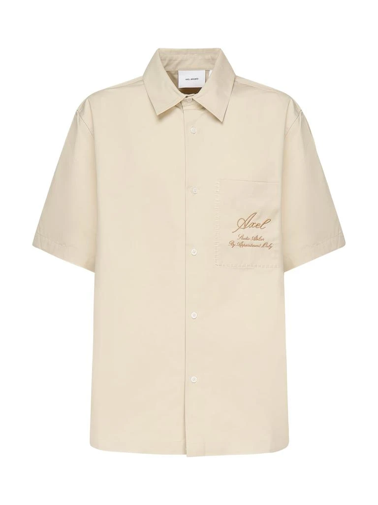 Axel Arigato Stitch Shirt In Beige Cotton 1