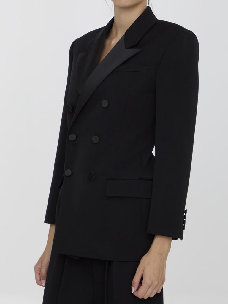 Yves Saint Laurent Tuxedo Jacket In Grain De Poudre