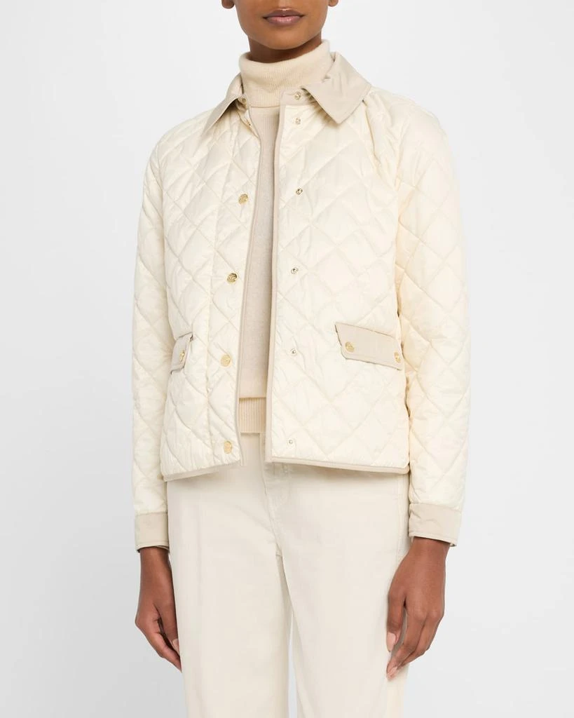 Marella Lipari Two-Tone Quilted Jacket 4