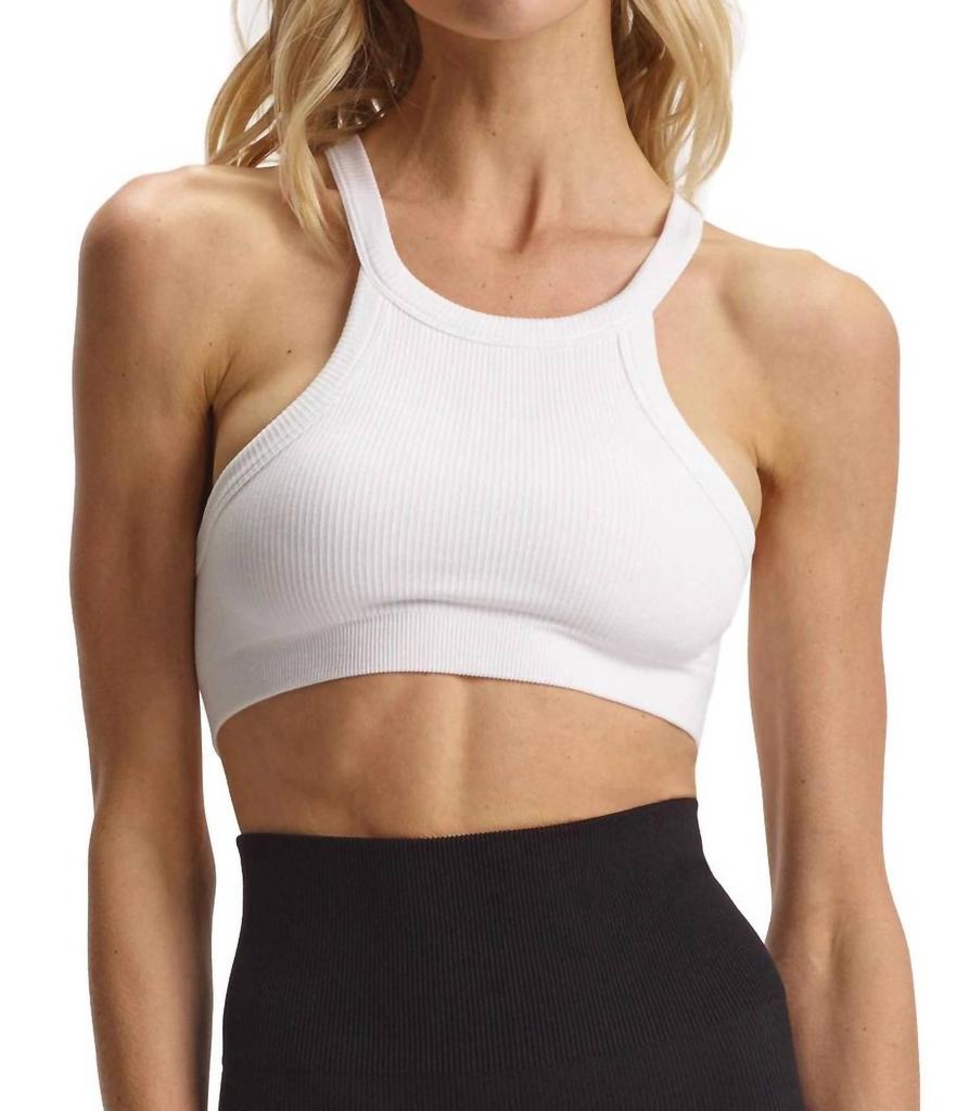 commando Studio Rib Racerback Bra In White