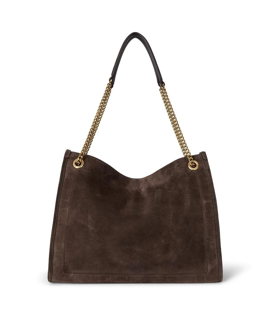 Ralph Lauren Suede Large Bradley Shopper Tote Bag 3