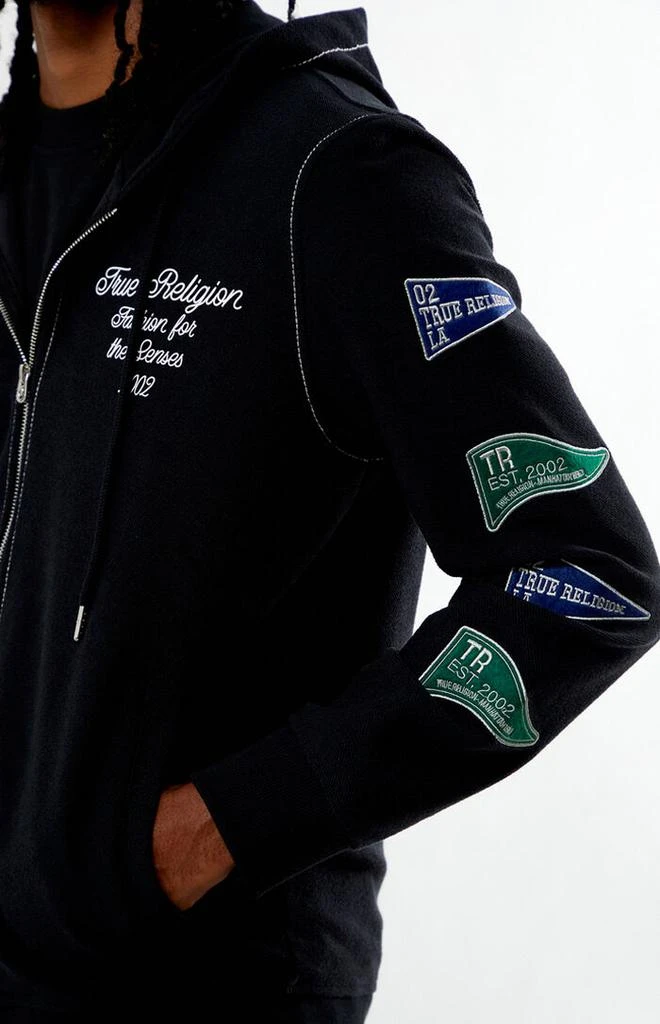True Religion Reverse Terry Zip Up Hoodie 3