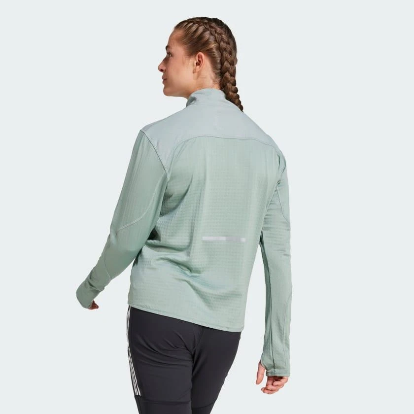 Adidas Women's  Ultimate Hi Vis Reflective 1/2-Zip Top 2