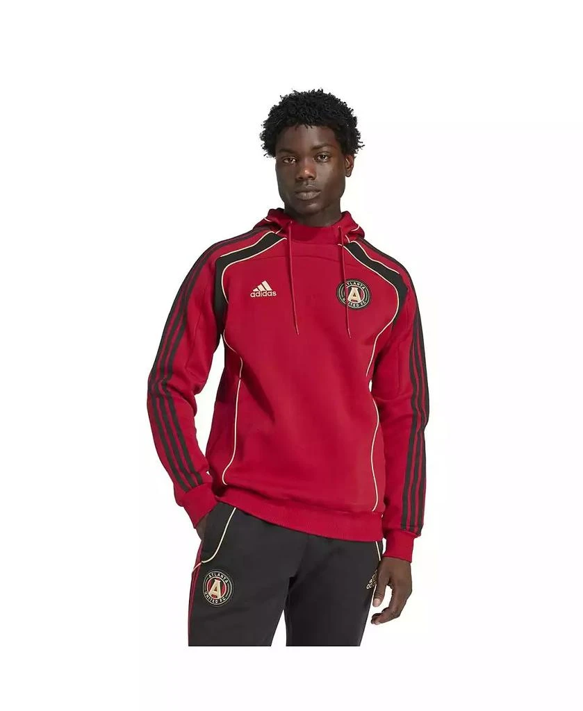 Adidas Men's Red Atlanta United FC 2025 Travel Pullover Hoodie 1