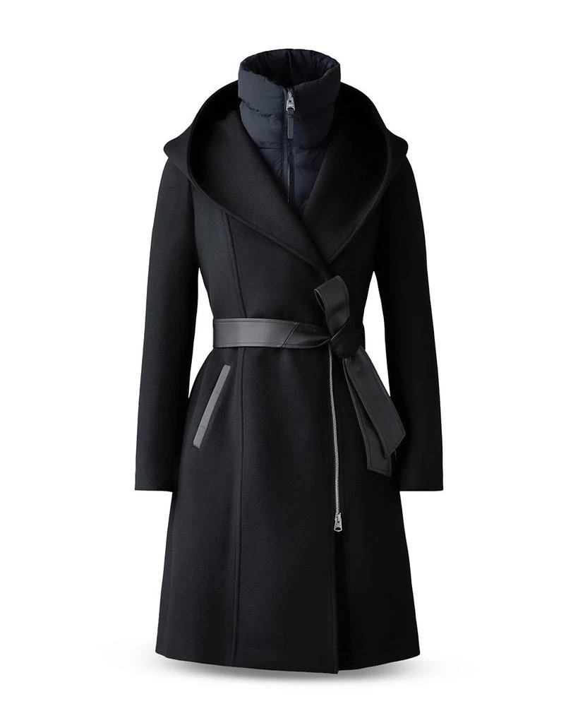 Mackage Shia 2 in 1 Double Face Wool Coat with Removable Bib 5