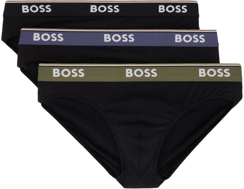 Hugo Boss Three-Pack Black Briefs