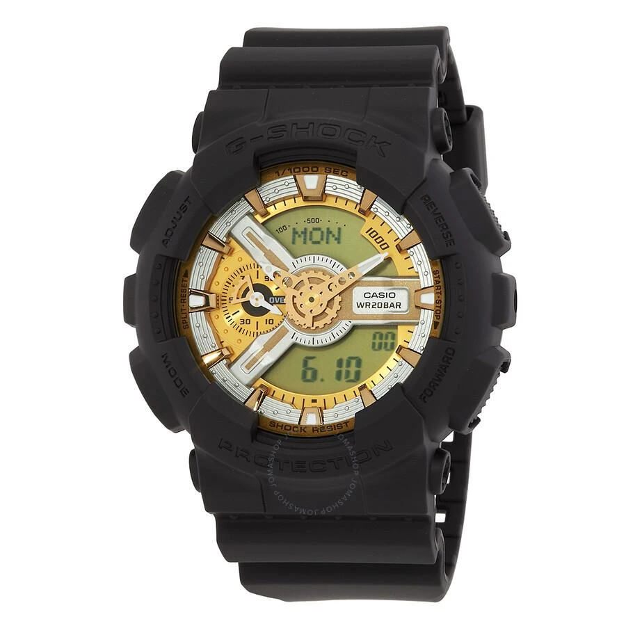 Casio G-Shock World Time Quartz Analog-Digital Gold Dial Men's Watch GA-110CD-1A9 1