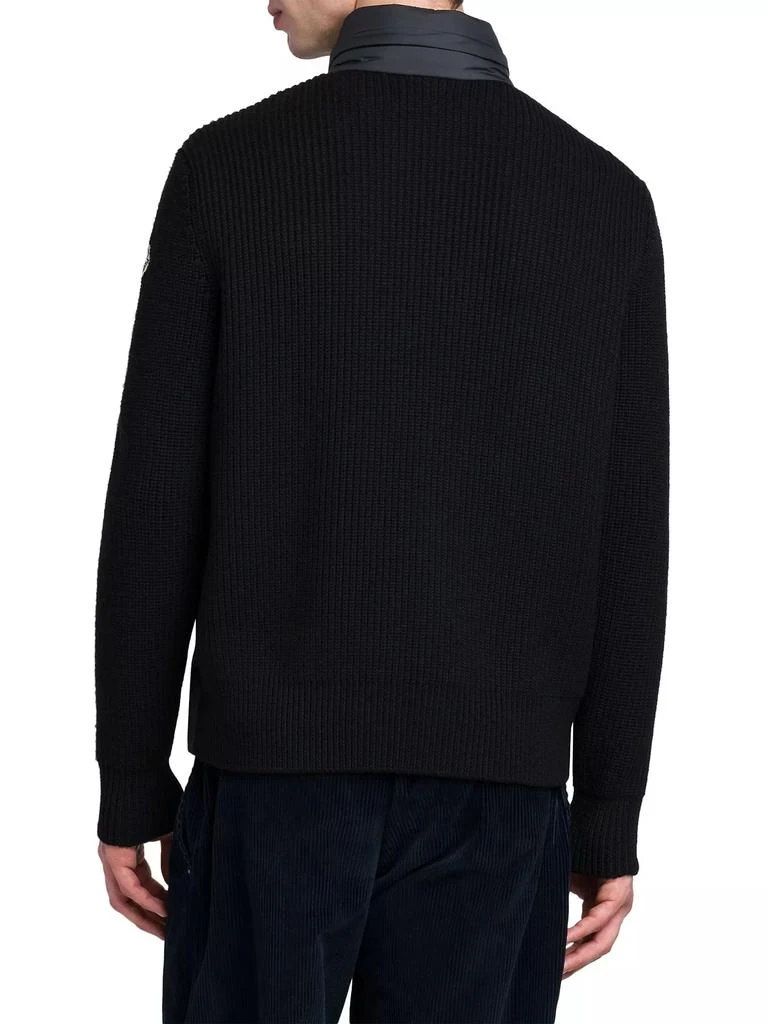 Moncler Padded Wool Zip-Up Hoodie 4