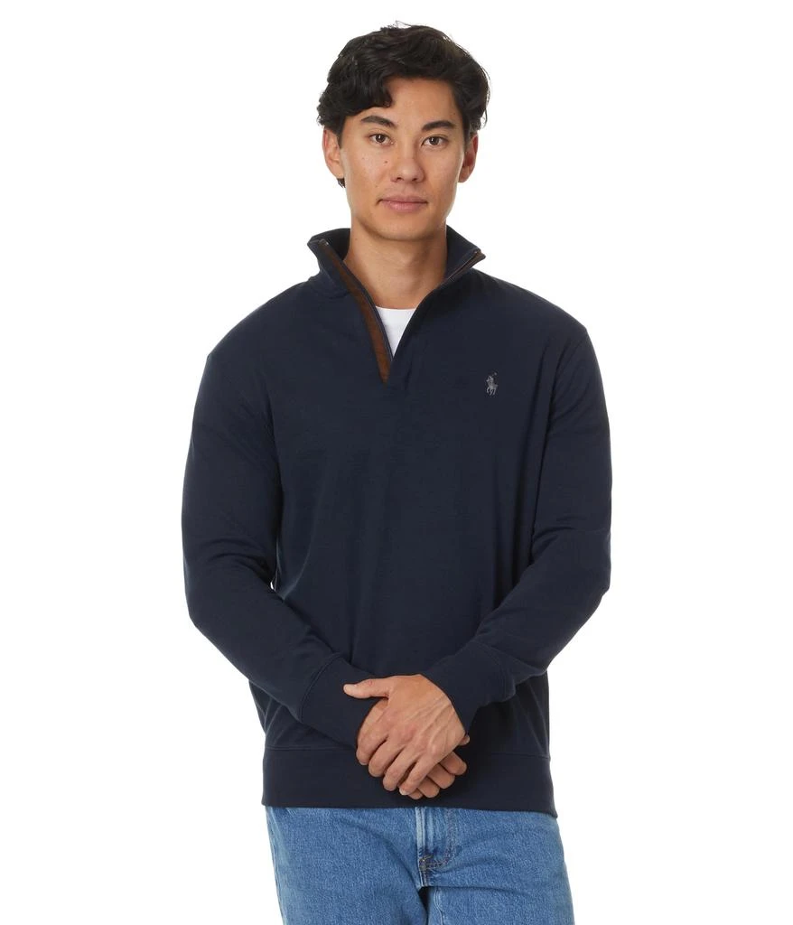 Ralph Lauren Luxury Jersey Quarter-Zip Pullover 1