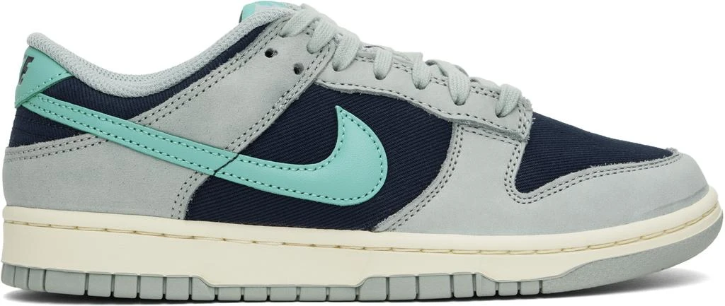 NIKE Blue Dunk Low Retro Premium Sneakers 1