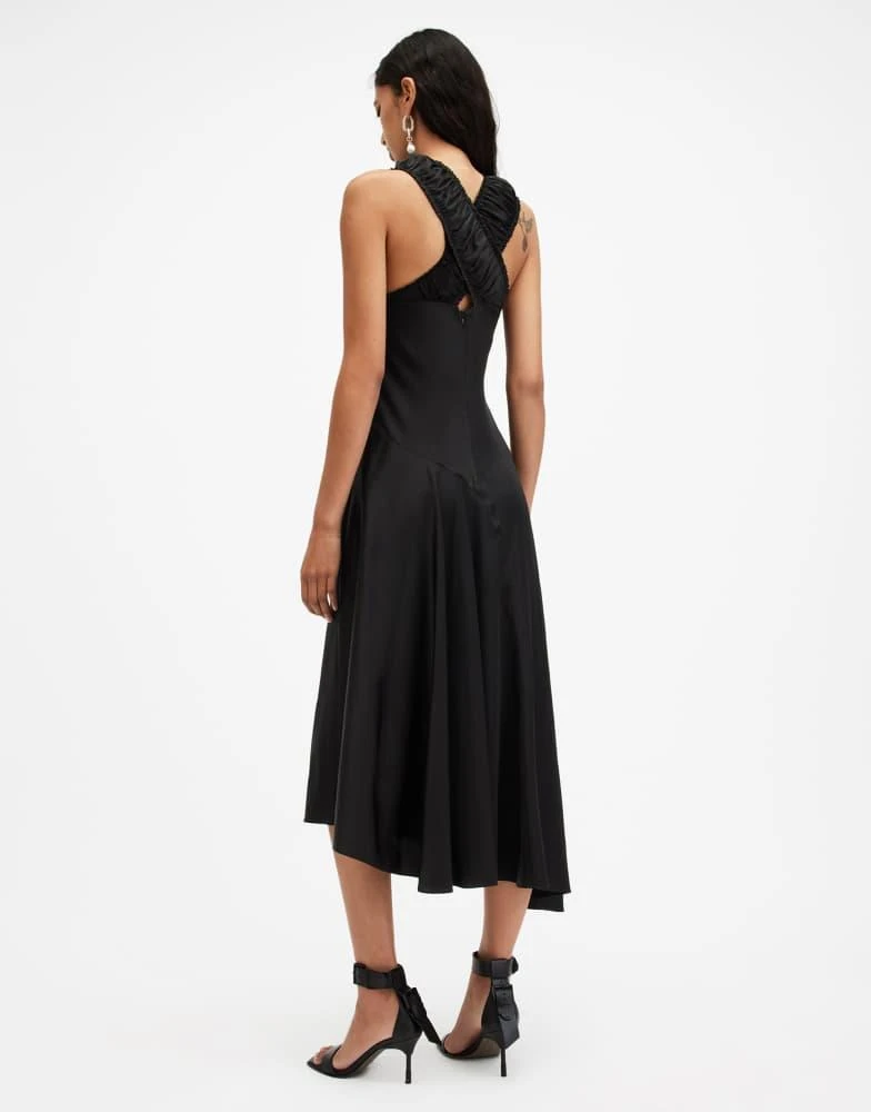 ALL SAINTS AllSaints Mahree maxi dress in black 4