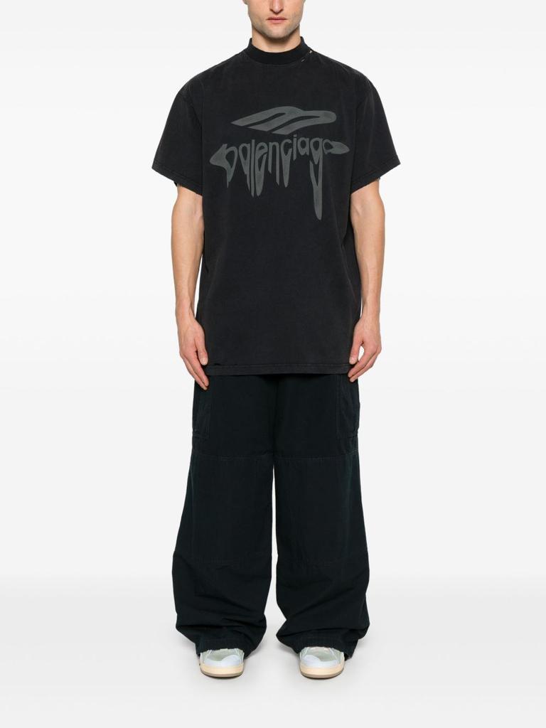 Balenciaga 3B Liquefied T-Shirt Oversized - T-Shirts
