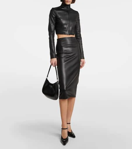 Prada Cropped leather jacket 2